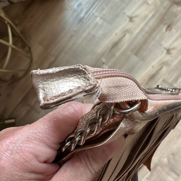 Candie's Brown Crossbody Bag with Fringe Detail - Picture 6 of 6